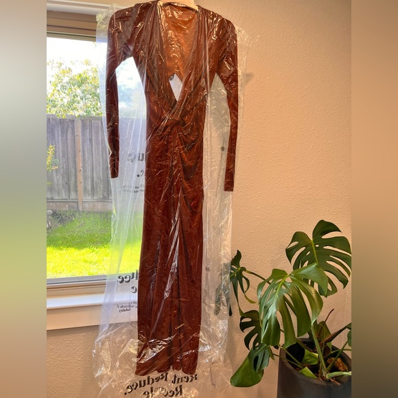 NWT Katie May Long Sleeve Evening Gown - Picture 3 of 6